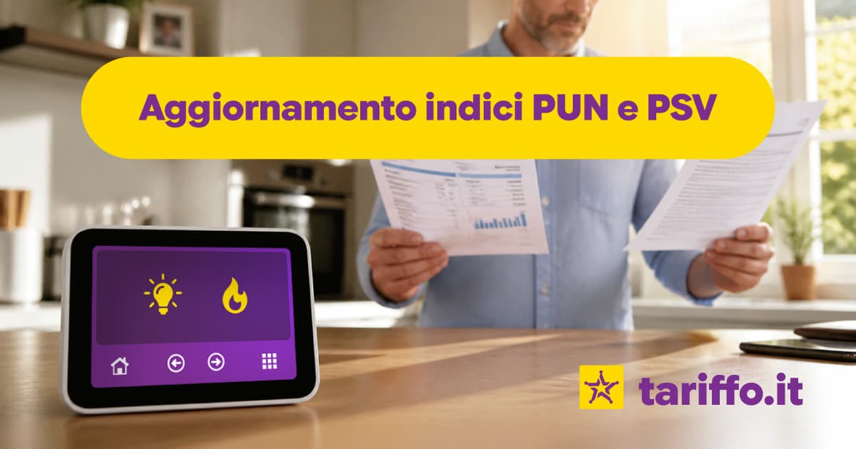 Copertina: PUN luce e PSV gas oggi, venerdì 24 luglio 2026: valori aggiornati