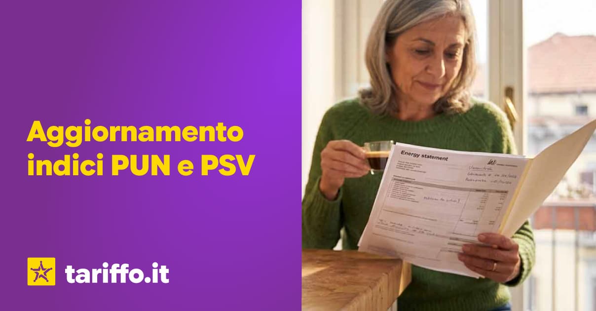 Copertina: PUN luce e PSV gas oggi, sabato 25 luglio 2026: valori aggiornati